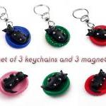 Set Of Three Polymer Clay ..
