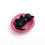 Polymer Clay Cat Fridge Ma..