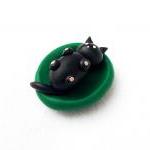 Polymer Clay Cat Fridge Ma..