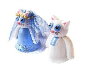 Wedding Cake Topper, Cat Cake Topper, Polymer Clay Cat Cake Topper, Kitty Cake Topper